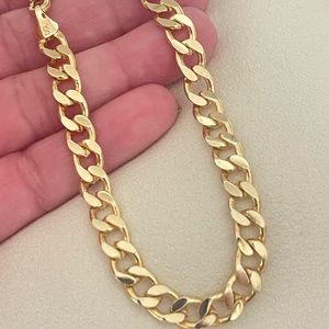 18k Gold Filled Cuban Link Men Bracelet